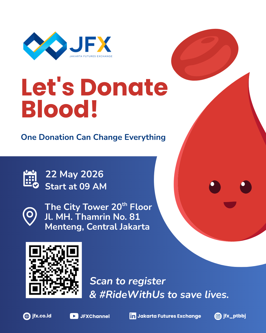 Let's Donate Blood with JFX